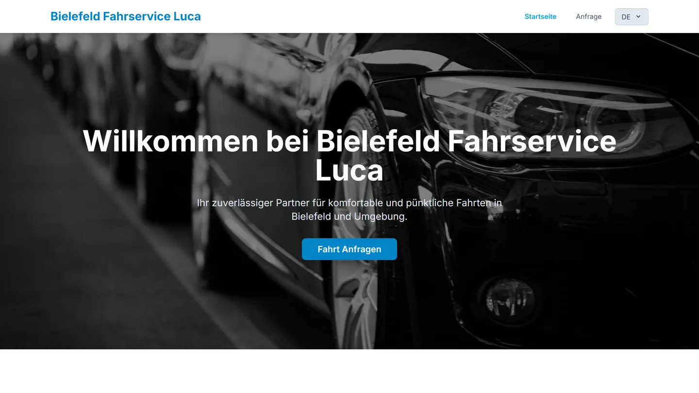 Bielefeld Fahrservice Luca – Projektvorschau
